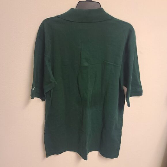Masters Collection Polo Large Emerald Green 100% Cotton Golf Shirt - Like New - Picture 4 of 5
